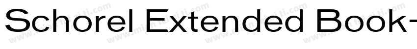 Schorel Extended Book字体转换